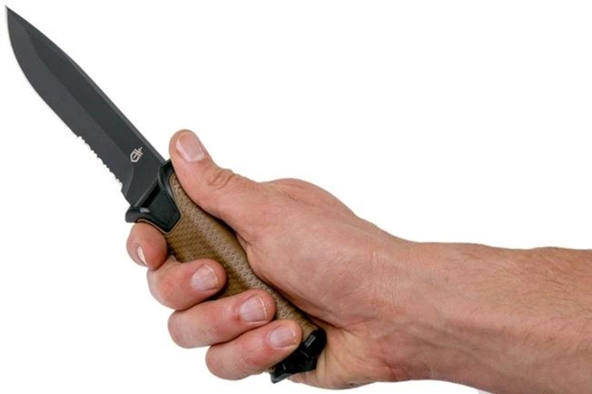 Nóż Gerber Strongarm Fixed Coyote Serrated (31-003655) - obraz 6