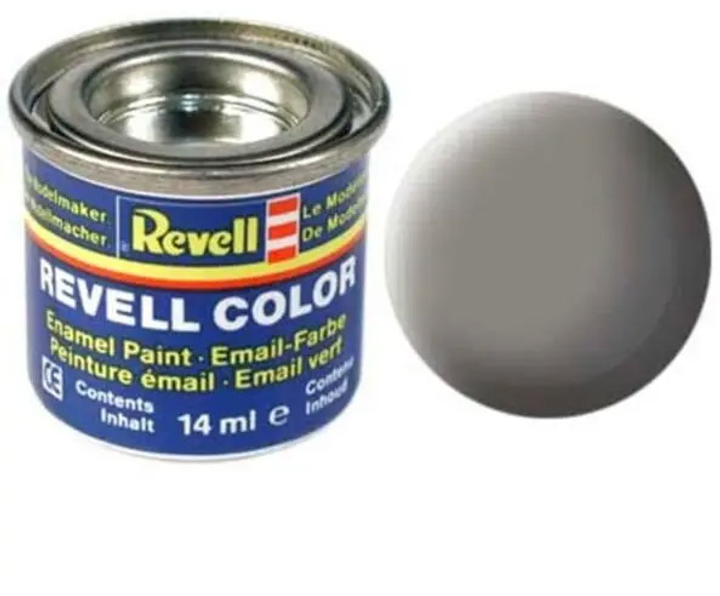Фарба темно-сіра матова stone grey mat 14ml Revell (32175) - зображення 1