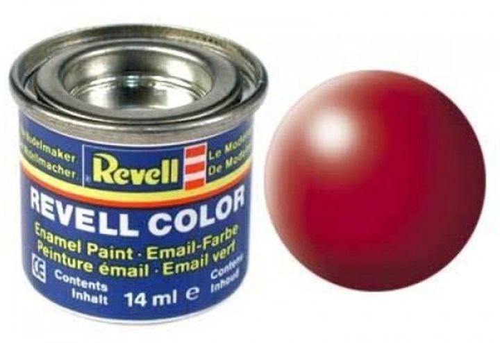 Farba Revell ognista czerwień jedwabiście-matowa fiery red silk 14 ml (MR-32330) - obraz 1