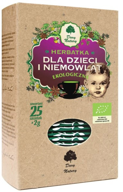 Чай для дітей Dary Natury Herbatka dla Dzieci i Niemowląt 25 x 2g (DN859) - зображення 1
