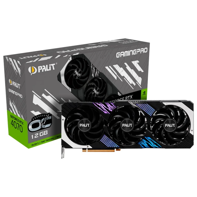 Відеокарта Palit GeForce RTX 4070 12GB GDDR6X GamingPro OC