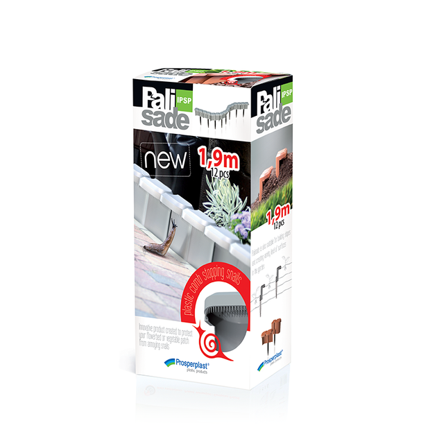 Садовий бордюр Prosperplast Palisada SNAIL IPSP-R222 декор для саду коричневий 1.90 м - зображення 4