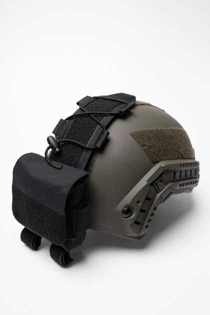 Подсумок противовес для аксессуаров на кавер для баллистического шлема Fast Черный - изображение 1