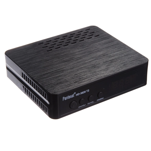Цифровий ефірний тюнер Pantesat HD-3820 T2 Ресивер з WI-FI медіа плеєр та відео рекордер Чорний - зображення 2