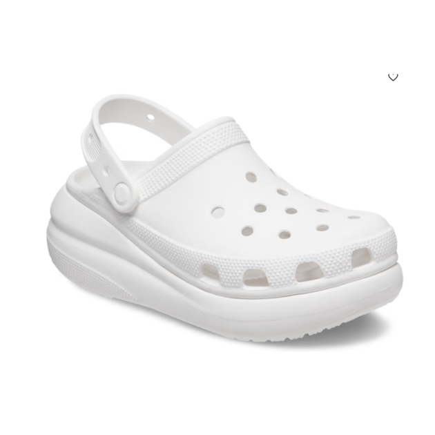 Сабо на высокой платформе Crocs Classic Crush Clog 37 р 23.2-24 см Белые 207521-M5/W7 White - изображение 2