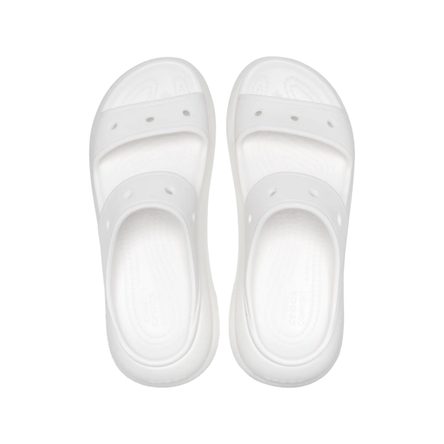 Сандалі на високій платформі Crocs Classic Crush Sandal 36 р 22.5-23 см Білі 207670-M4/W6 White - Фото 3 Сандалі на високій платформі Crocs Classic Crush Sandal 36 р 22.5-23 см Білі 207670-M4/W6 White - зображення 3
