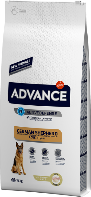 Сухой корм для взрослых немецких овчарок Advance Dog Maxi German ...