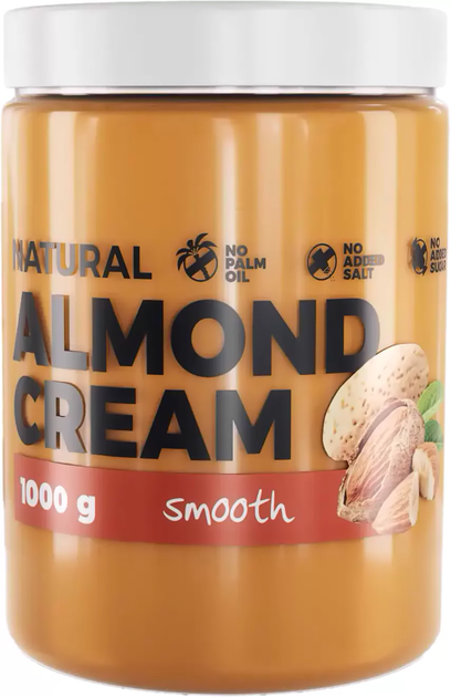 Masło Migdałowe 7Nutrition Almond Butter Smooth 1000 g (5907222544464) - obraz 1