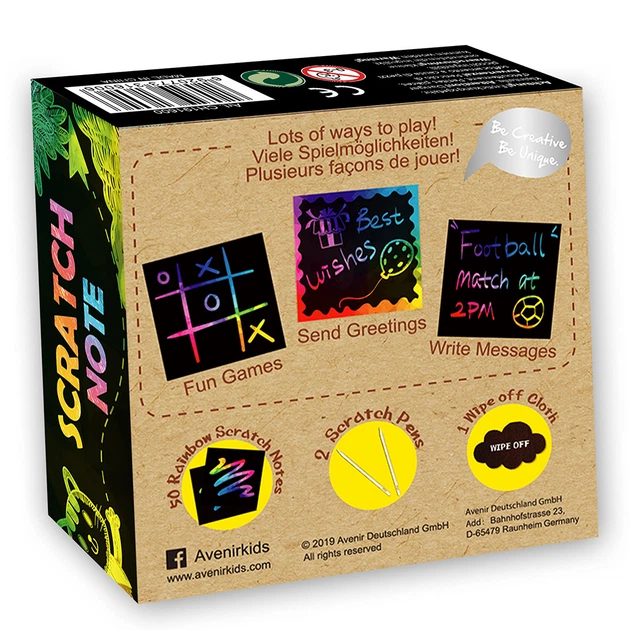 Zestaw kreatywny do rysowania Avenir Scratch-note 50 arkuszy (CH191600) - Zdjęcie 2 Zestaw kreatywny do rysowania Avenir Scratch-note 50 arkuszy (CH191600) - obraz 2