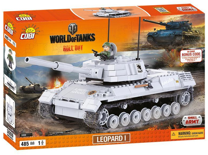 Klocki konstrukcyjne Cobi World Of Tanks Leopard I (COBI-3009) - obraz 1