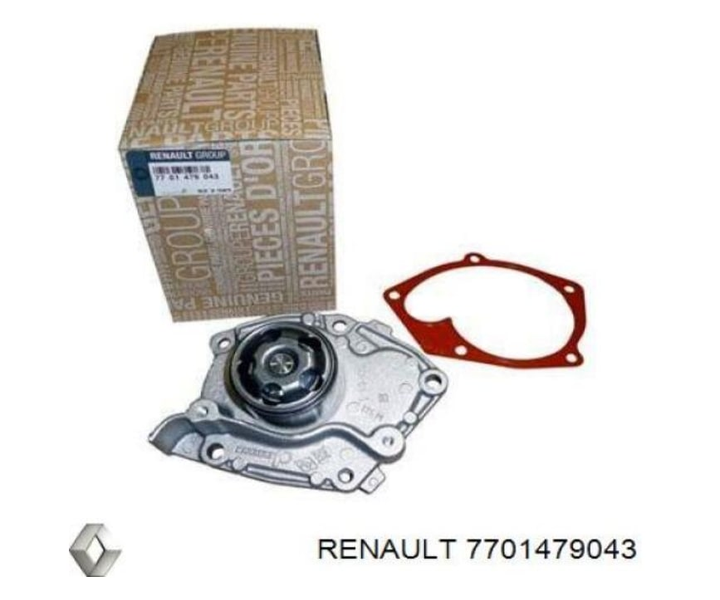 Помпа водяна/насос охолодження Renault 1.9dCi F9Q, F4R 2.0i 16V 7701479043 - зображення 1