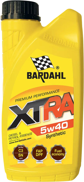 Моторное масло Bardahl Xtra 5W40 1 л (34121) – фото, отзывы ...