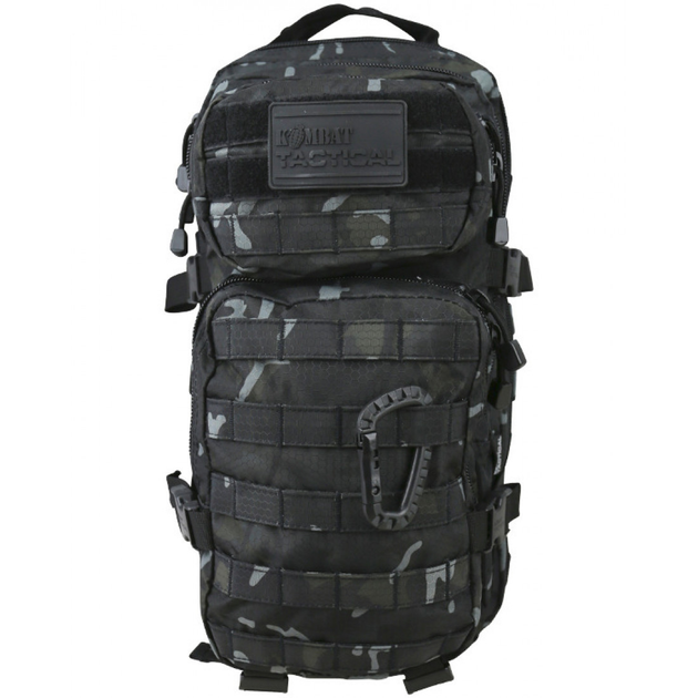 Рюкзак Kombat UK Hex-Stop Small Molle Assault Pack (28 л) чорний млуьтикам - зображення 2