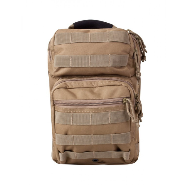 Рюкзак тактический однолямковый Kombat UK Mini Molle Recon Shoulder Bag (10 л) койот - изображение 2