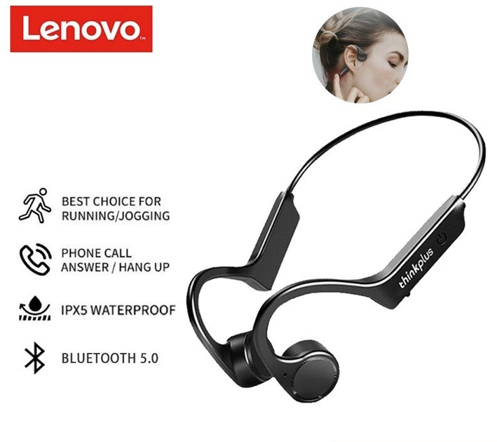 Наушники беспроводные Lenovo ThinkPlus X4 костная проводимость купить в ...