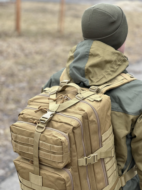 Тактичний рюкзак Tactic військовий рюкзак із системою molle на 40 літрів Coyote (Ta40-coyot) - зображення 2