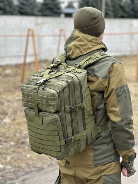 Тактичний рюкзак Tactic військовий рюкзак із системою molle на 40 літрів Olive (Ta40-olive) - зображення 1