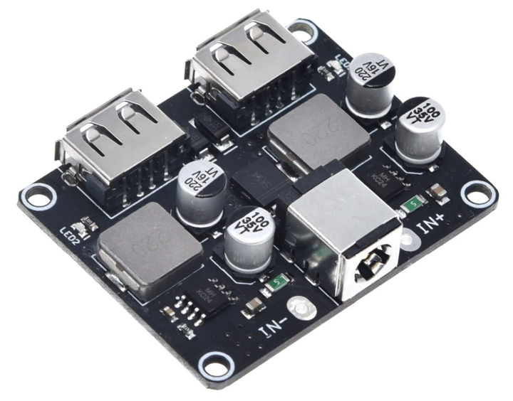 Плата быстрой зарядки DC преобразователь QC 2 USB 5,9,12V - изображение 2