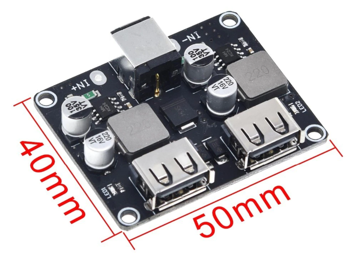 Плата быстрой зарядки DC преобразователь QC 2 USB 5,9,12V - изображение 5