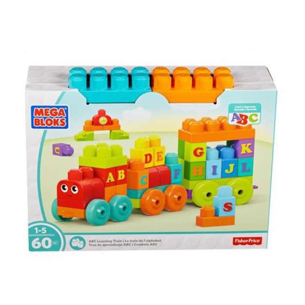 Klocki konstrukcyjne Mega Bloks Fisher-Price Pociąg edukacyjny ABC (DXH35) - obraz 1