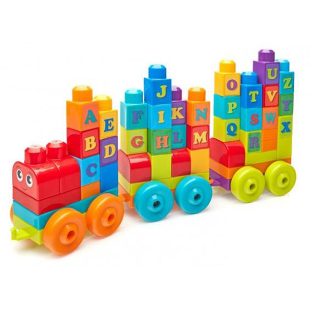 Klocki konstrukcyjne Mega Bloks Fisher-Price Pociąg edukacyjny ABC (DXH35) - obraz 3