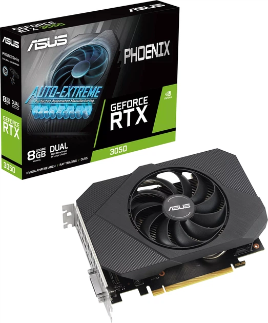 Видеокарта Asus PCI-Ex GeForce RTX 3050 Phoenix V2 8GB GDDR6
