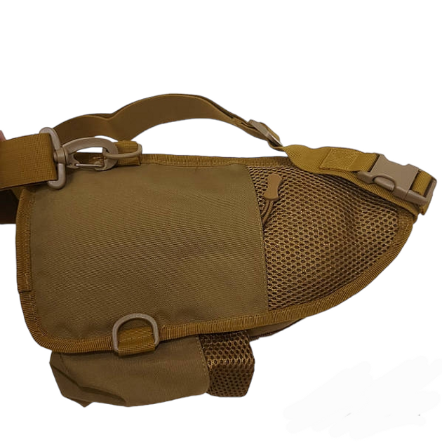 Рюкзак тактический на одно плечо TL74405 Khaki армейский походный - изображение 2