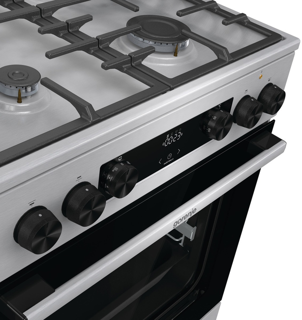 Kuchenka gazowa z piekarnikiem elektrycznym Gorenje GKS 6C70 XF - obraz 8