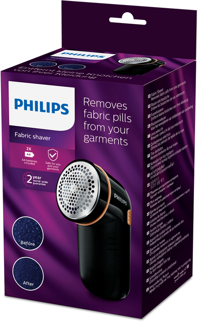 Golarka do tkanin PHILIPS GC026/80 Czarna - obraz 6