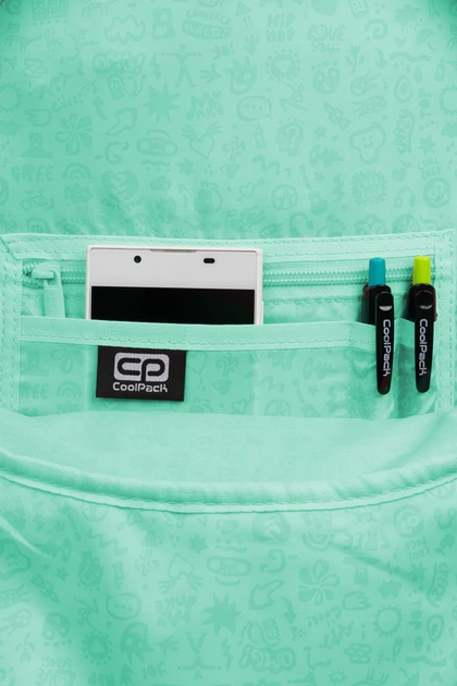 Рюкзак CoolPack Rider Powder Mint 27 л 40x28x12 см F109645 (5903686320200) - зображення 5