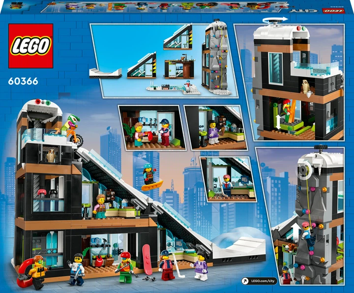 Конструктор LEGO City Гірськолижний і скелелазний центр 1045 деталей (60366) - зображення 10