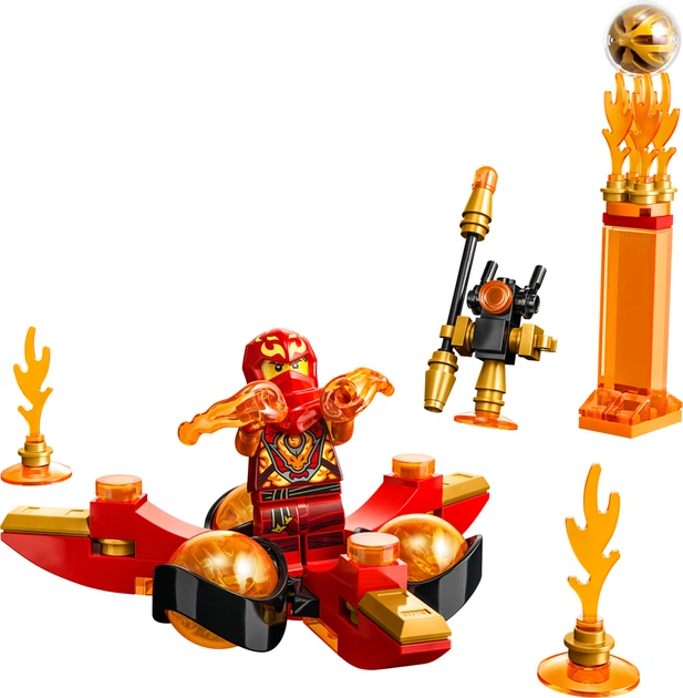 Конструктор LEGO Ninjago Суперсила дракона Кая сальто спін-джитсу 72 деталі (71777) - зображення 2