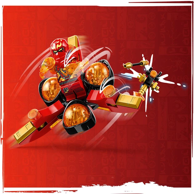 Конструктор LEGO Ninjago Суперсила дракона Кая сальто спін-джитсу 72 деталі (71777) - зображення 7