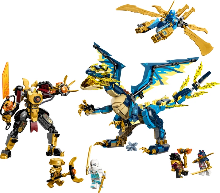 Конструктор LEGO Ninjago Дракон стихій проти робота Володарки 1038 деталей (71796) - зображення 2