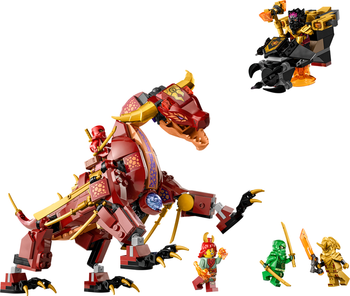 Конструктор LEGO Ninjago Вулканический Дракон, трансформирующий ...