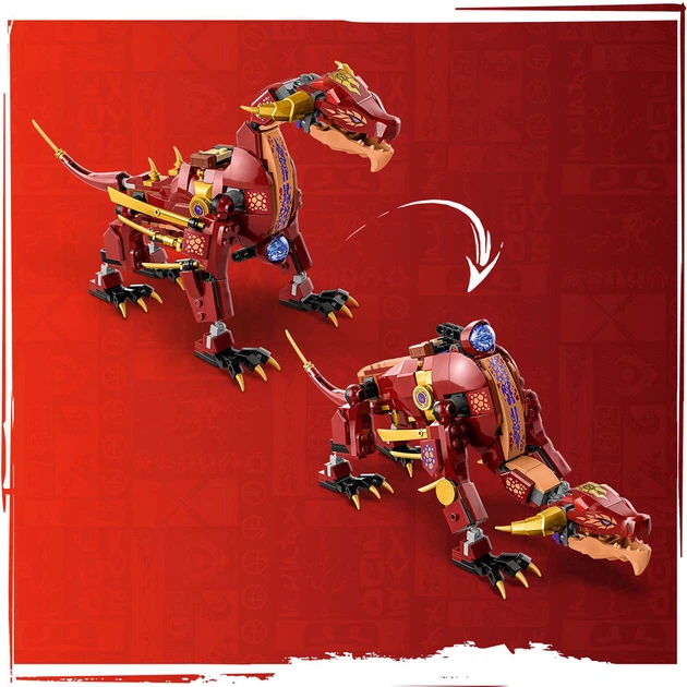 Конструктор LEGO Ninjago Вулканічний Дракон, що трансформує Хітвейва 479 деталей (71793) - зображення 6