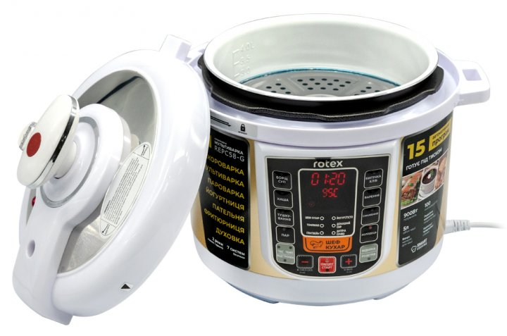 Мультиварка-скороварка Rotex REPC58-G - изображение 4