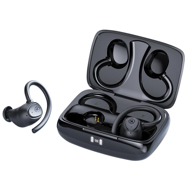 Безпровідні Bluetooth навушники XO G2 (BT 5.1 / 40 / 400 mAh), Black ...