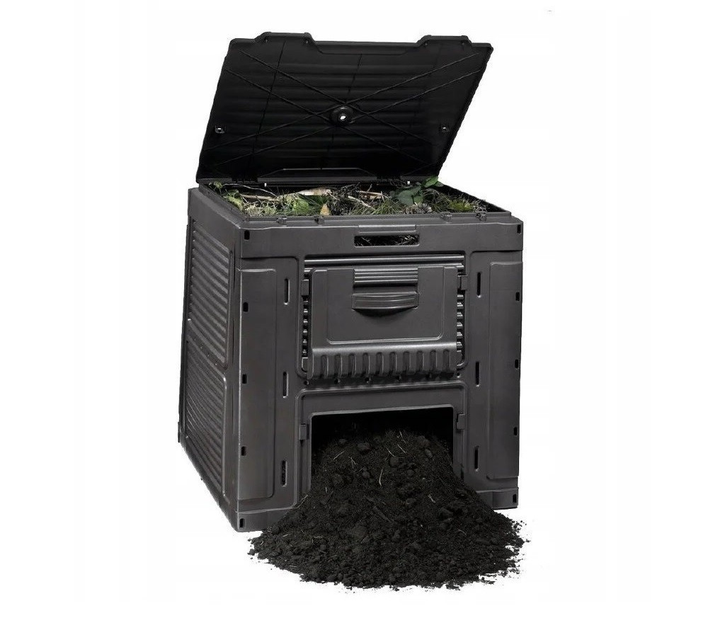 Садовый компостер пластиковый Keter E-Composter 470L черный, без основания (17186236) - изображение 3