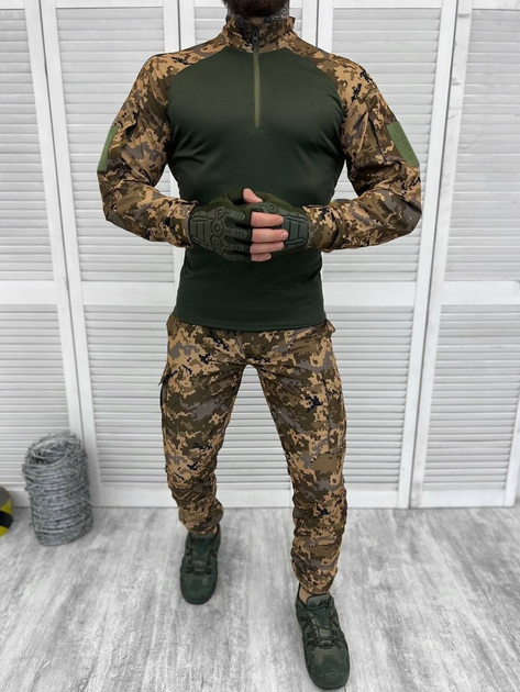 Тактический военный костюм Unit ( Убакс + Штаны ), Камуфляж: Пиксель, Размер: XXL - изображение 1
