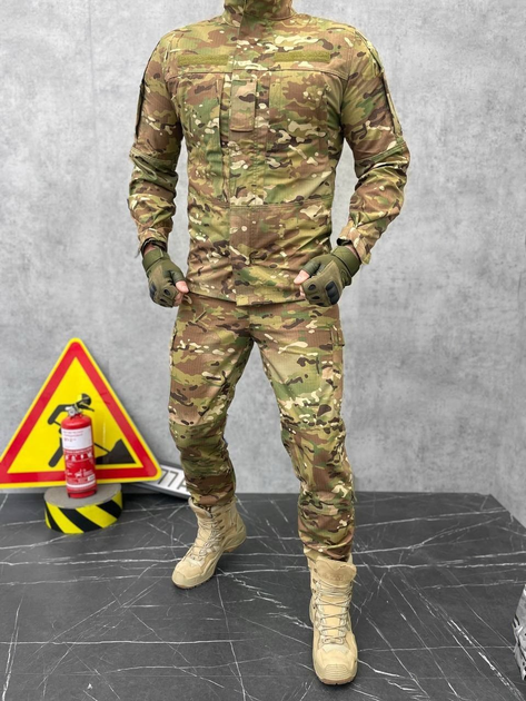 Тактичний військовий костюм Статутний ГОСТ ( Кітель + Штани ), Камуфляж: Мультикам, Розмір: 50/4 - зображення 1