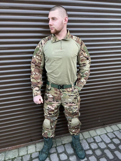 Тактический военный костюм Tactical ( Убакс + Штаны ), Камуфляж: Мультикам, Размер: XXXL - изображение 1