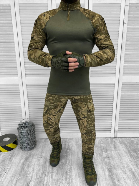 Тактичний військовий костюм Kayman ( Убакс + Штани ), Камуфляж: Піксель ЗСУ, Розмір: S - зображення 1