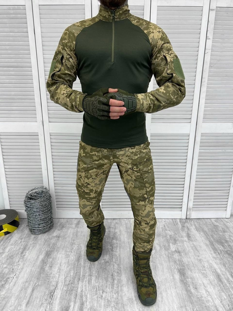 Тактичний військовий костюм Unit ( Убакс + Штани ), Камуфляж: Піксель ЗСУ, Розмір: L - зображення 1