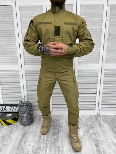 Тактичний військовий костюм Unit ( Кітель + Штани ), Камуфляж: Койот, Розмір: XXL - зображення 1