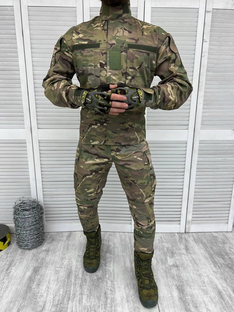 Тактический костюм военный Уставной ГОСТ ( Китель + Штаны ), Камуфляж: Мультикам, Размер: M - изображение 1