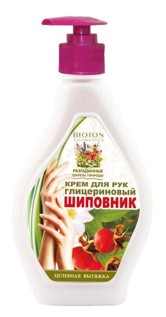 Крем Биотон для рук глицериновый "Шиповник" 350 мл (1242813924) - Фото 1 Крем Биотон для рук глицериновый "Шиповник" 350 мл (1242813924) - изображение 1