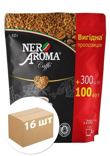 Купить Кофе растворимый (черный) ТМ "Nero Aroma" 400г упаковка 16шт ...