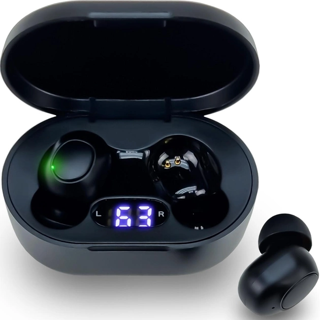 Слуховий апарат CLEARTONE V100 з двома TWS навушниками та портативним боксом для зарядки - Black - зображення 1