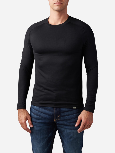 Тактический лонгслив 5.11 Tactical Tropos Long Sleeve Baselayer Top 40183-019 2XL Black (2000980538591) - изображение 1